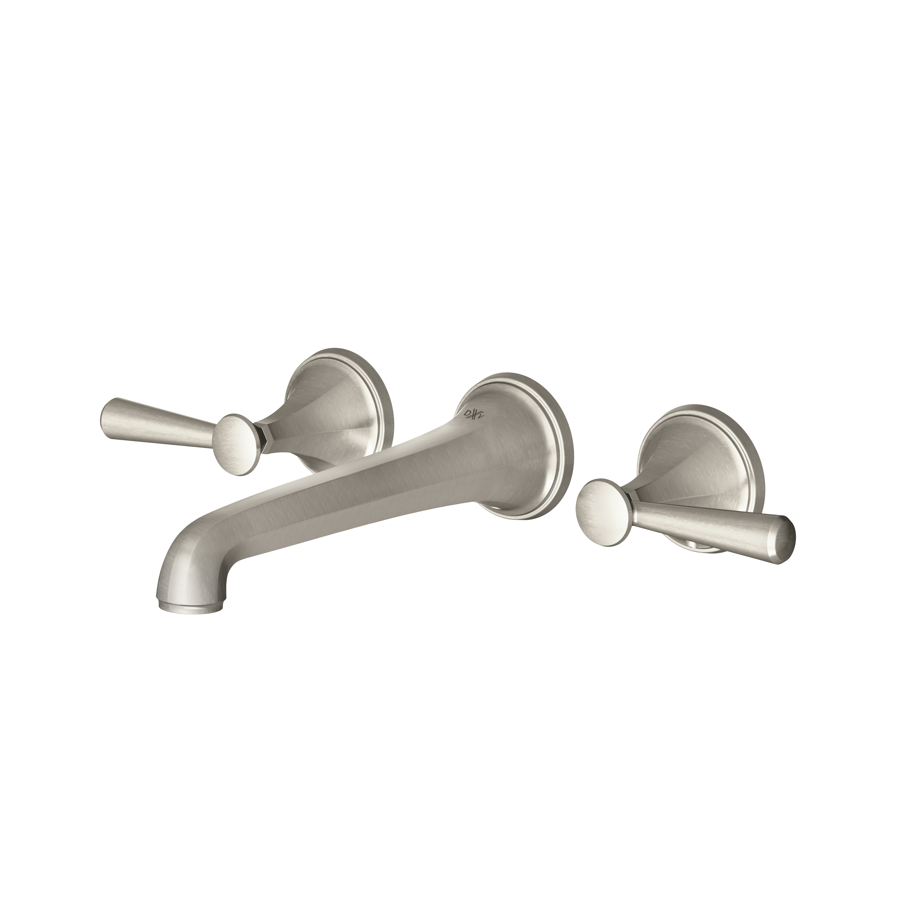 Fitzgerald 2-Handle Wall Mount Widespread Bathroom Faucet with Lever Handles